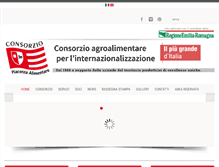 Tablet Screenshot of consorziopiacenzalimentare.com